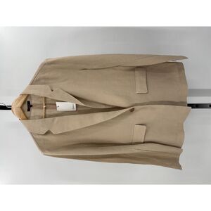 Quince Women's 100% European Linen Blazer Driftwood Tan L